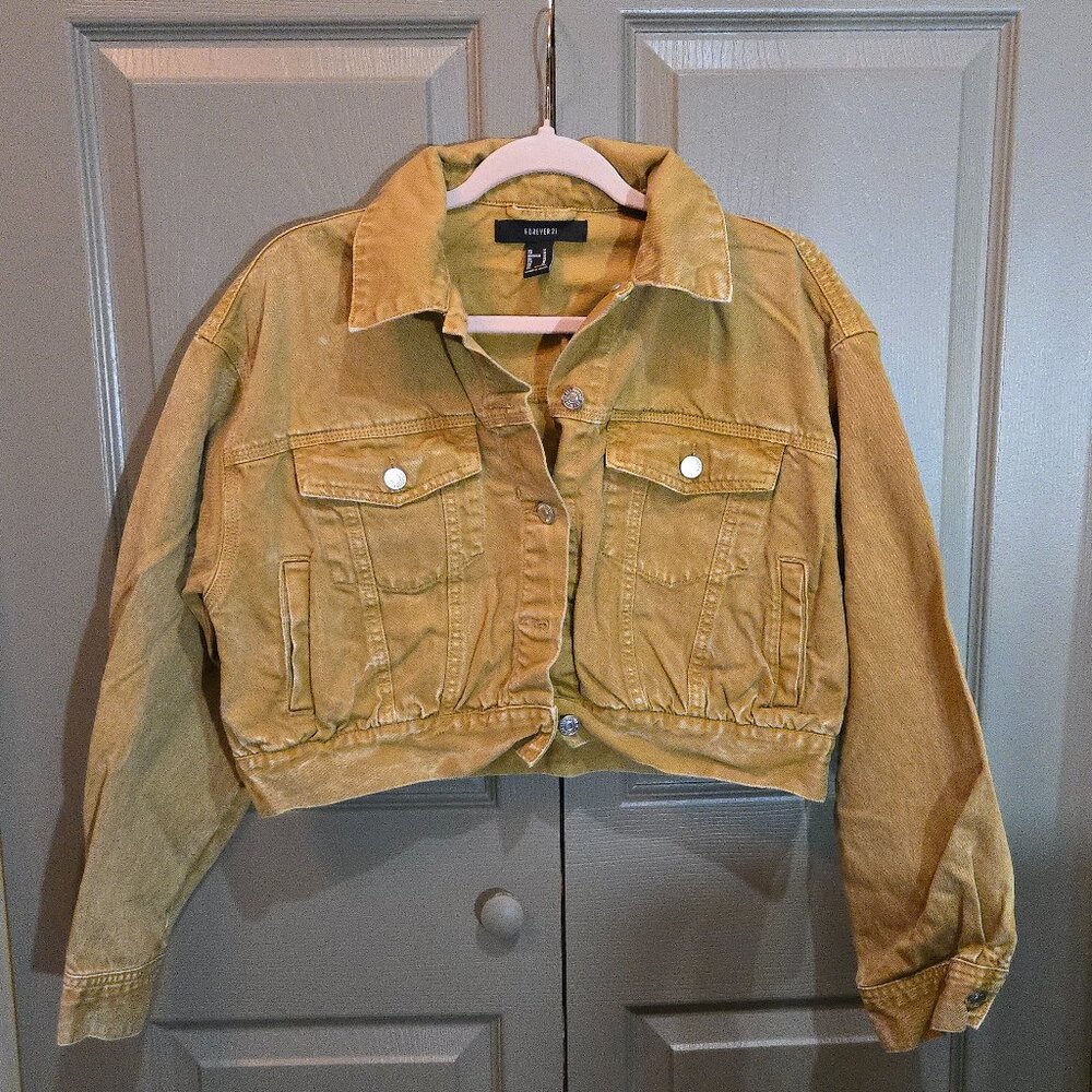 FOREVER 21 Denim Cropped Jacket